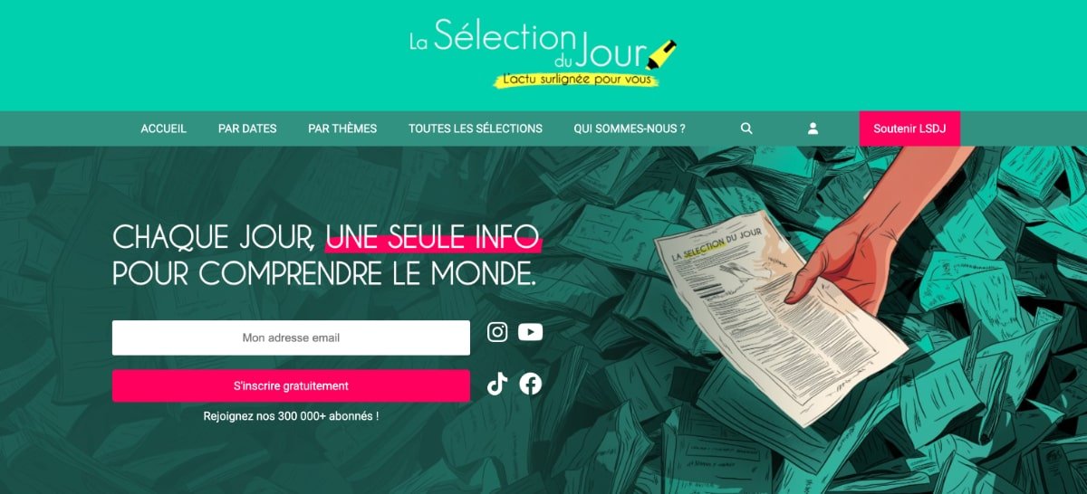 Capture d'écran du site LSDJ